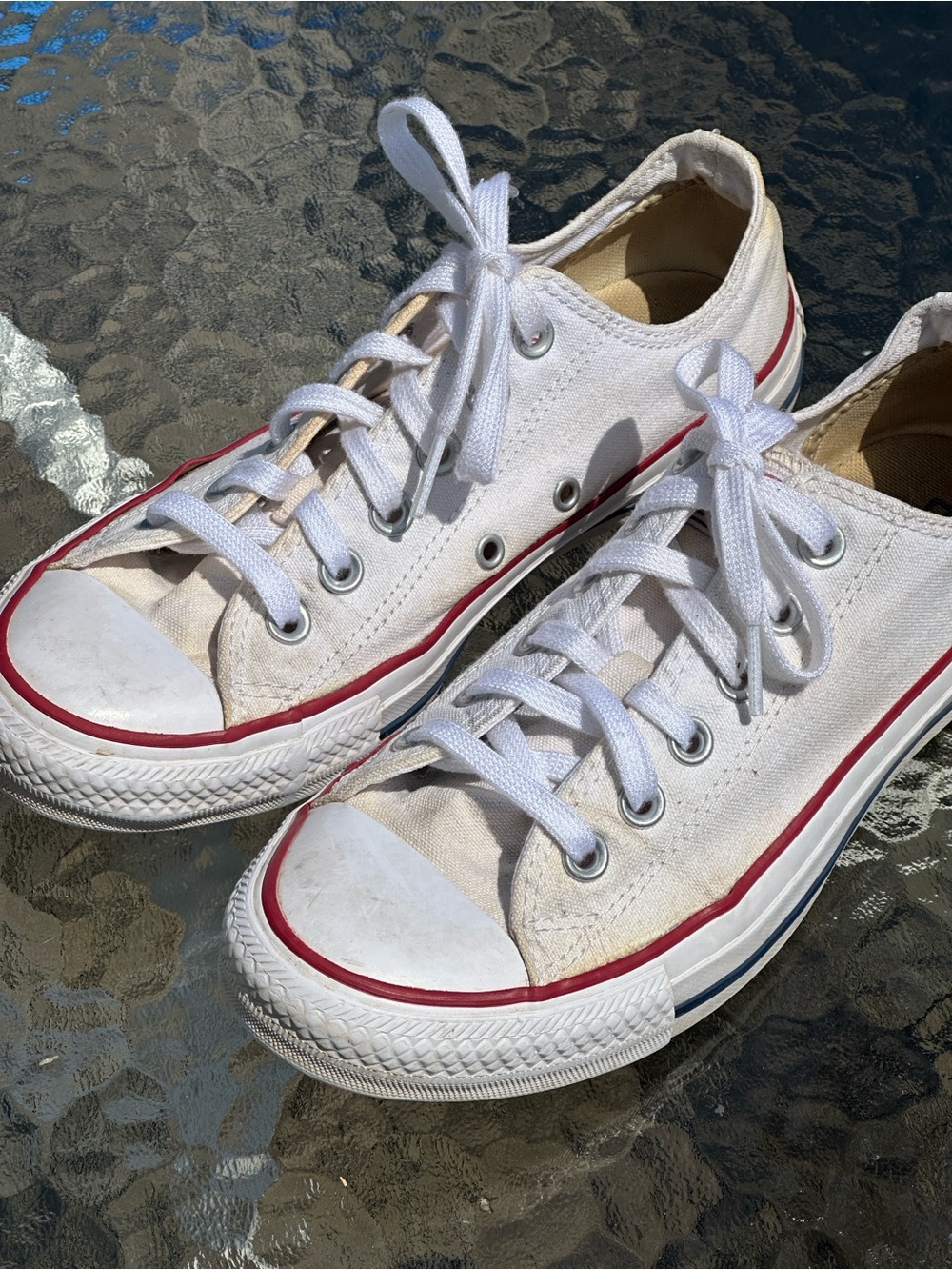 Converse Chuck Taylor All Star Ox Low Top White Canvas Sneakers Women’ 7.5 W7652